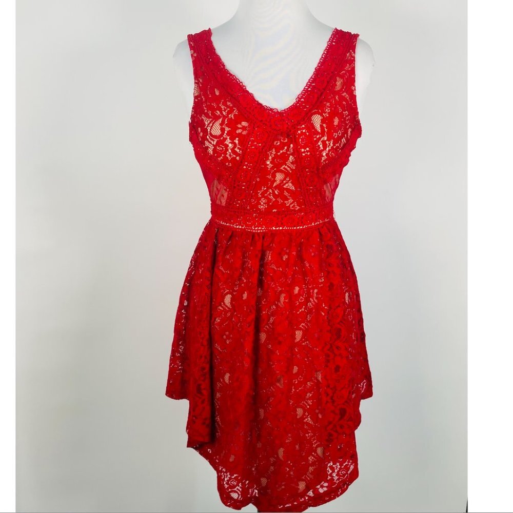 NWT- Red Lace Dress Size S